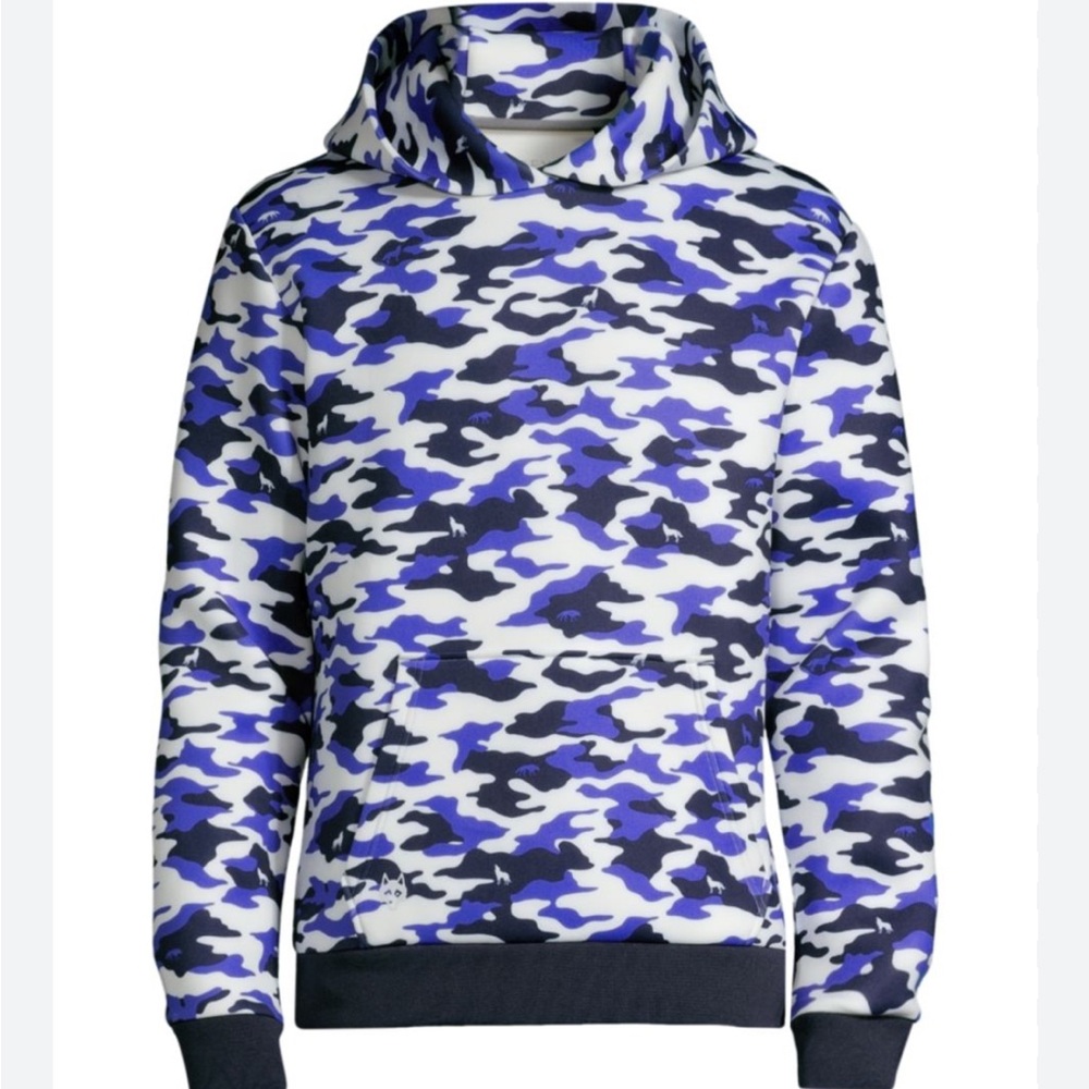 NWT Greyson Camoscape Mens Golf Chene Hoodie Northstar Size Medium MSRP $215